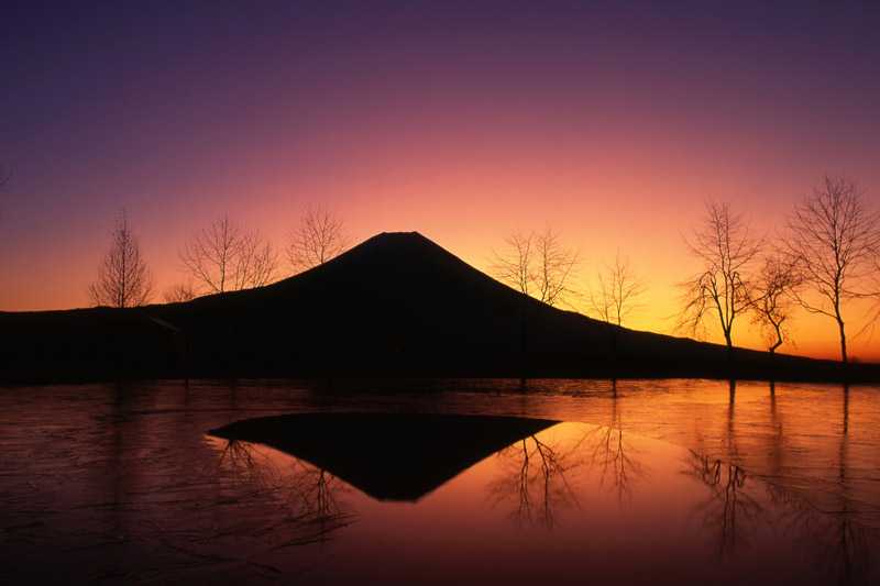 mount-fuji-mount-fuji-reflected-on-an-ice-covered-pond